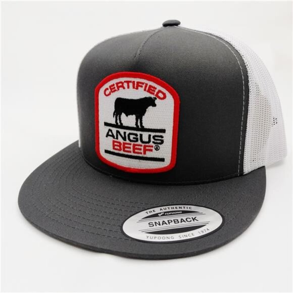 Certified Angus Beef Trucker Hat Snapback Cap Flat Bill Mesh Cattleman Farming N main image 10